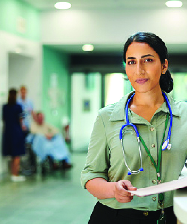 women with stethoscope